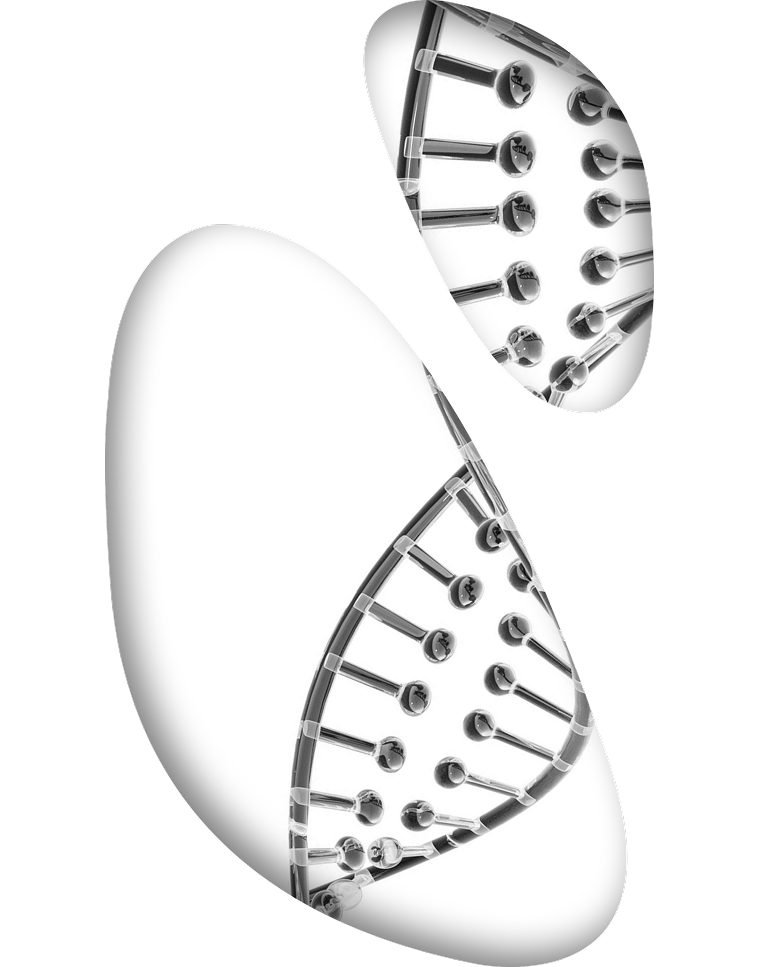 Ilustração moderna de uma dupla hélice de DNA